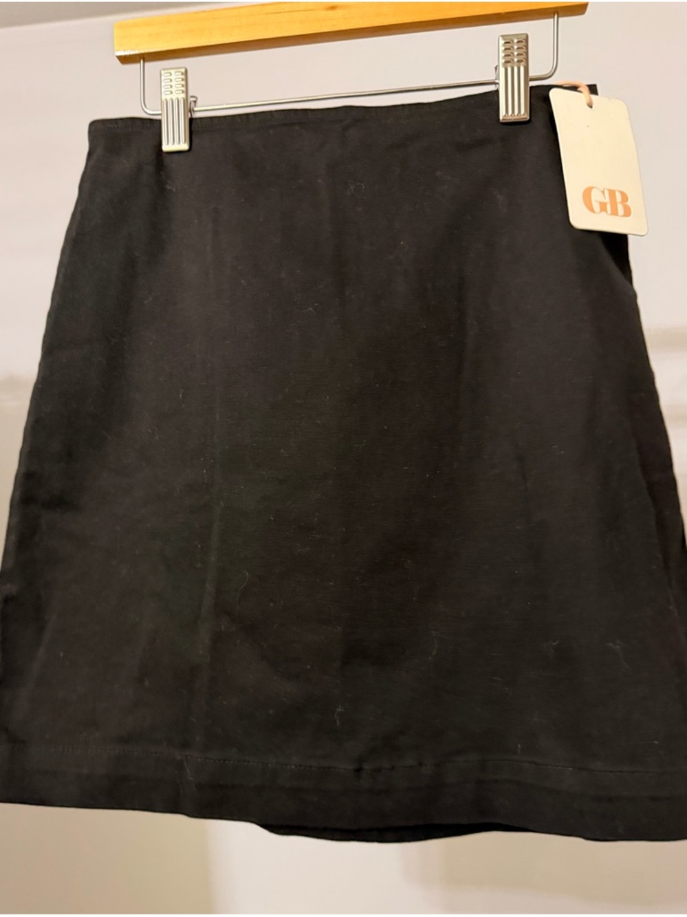 Gianni Bini Black A-Line Mini Skirt